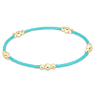 Hope Purpose Gold Bracelet - Turquoise // Enewton