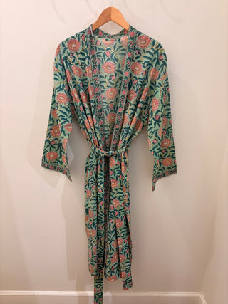 Light Cotton Floral Robes / One Size