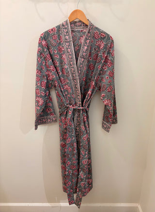 Light Cotton Floral Robes / One Size