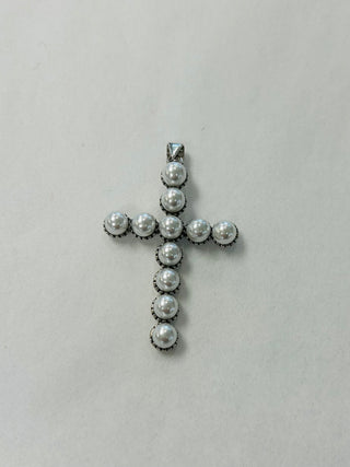 SILVER Cross and Angel Charmies