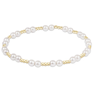 Extends Together Pattern Bracelet - Pearl // Enewton