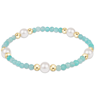 Purpose Pearl 6mm Gem Bracelet - Amazonite // Enewton