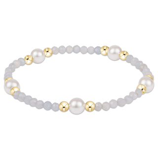 Purpose Pearl 6mm Gem Bracelet - Aquamarine // Enewton