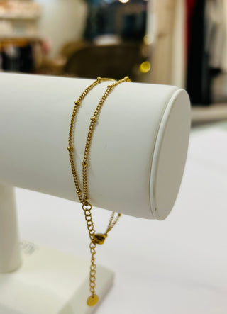 Ball & Chain Gold Bracelet