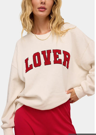 Z-Supply- Oversized Love Sweatshirt Vanilla Ice