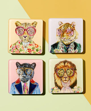 Big Cats Set of 4 Coasters - Tart by Taylor