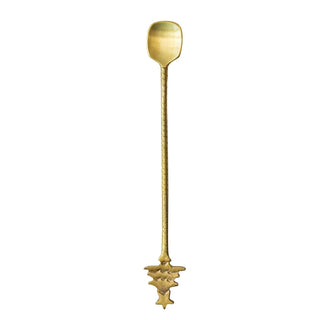 Brass Bar Spoon with Christmas Tree Handle