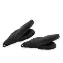 Neoprene Mini Mitts Set Of 2 - Solid Black