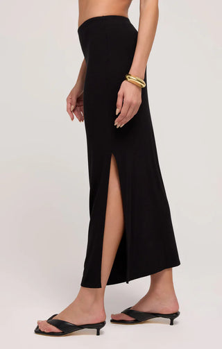 Z-Supply Jalen Midi Skirt- Black