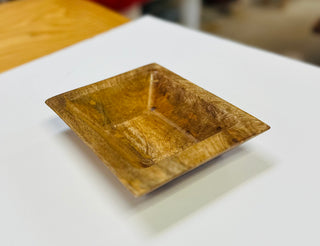 Small Square Wooden Bowl