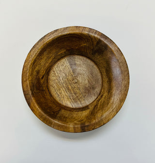 Small Round Wooden Bowl