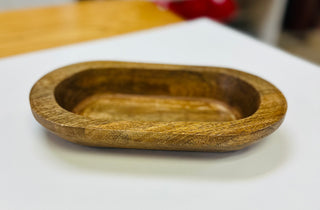 Small Oval Wooden Bowl