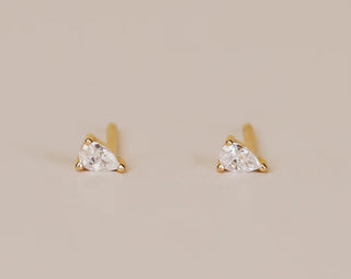 JAXKELLY  White CZ Teardrop Earrings