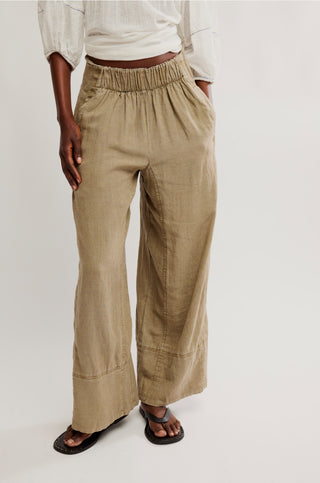 Free People Days End Linen Pull On - Caiman