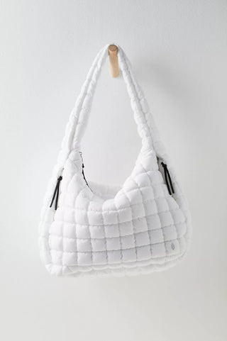 Free People Quilted Carryall Bag - Optic White