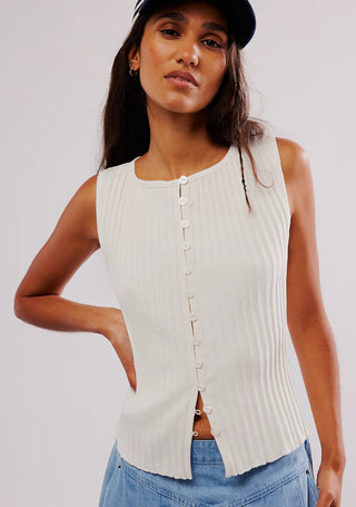 Free People Tilly Vest - Ivory