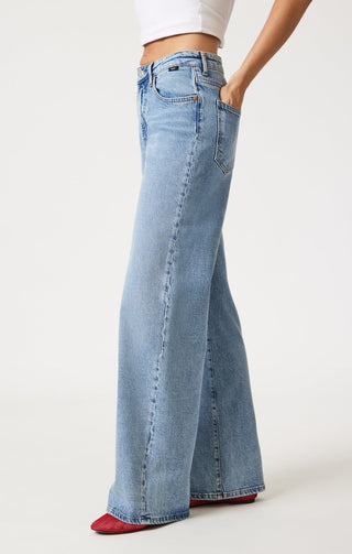 Mavi Florida Wide Leg - Light Brushed Classic Blue