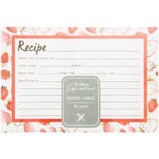 Strawberry Field Recipe Cards