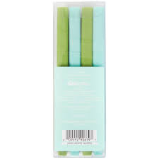 N Squared Ink Pens - Set of 4 Green Teal