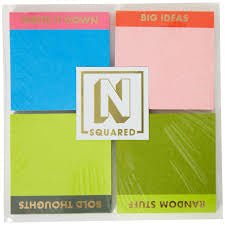 N Squared Mini Notepad - 4 pack