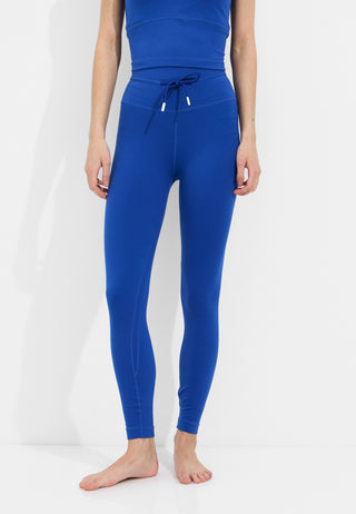 Cream Yoga Aria 7/8 Legging- Sapphire Blue