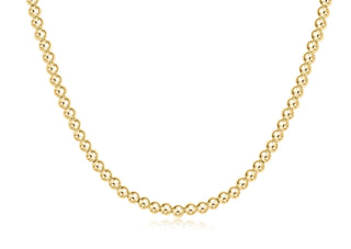 17" Choker Beaded - Classic Gold 4mm // Enewton