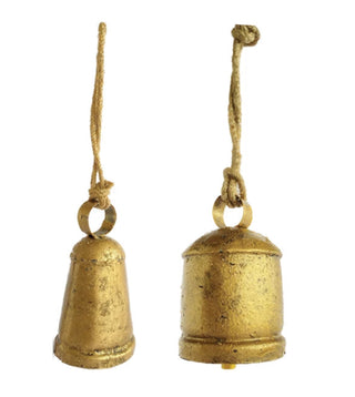 Round Metal Bell- Antique Gold