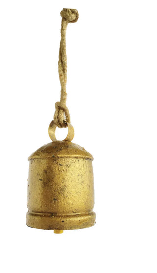 Round Metal Bell- Antique Gold