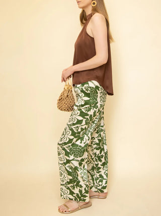 Liz Printed Satin Pants