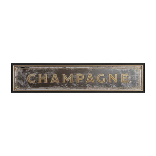 Champagne Framed Wall Decor with Antique Mirror