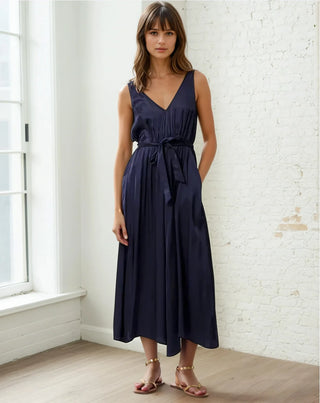 Achouak Dress Bleu Marine - FRNCH