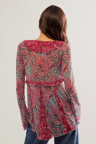 Free People-Wildest Dreams Tunic/ Raspberry Combo