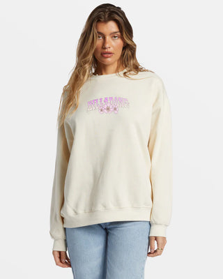 Billabong - Ride In Oversized Crewneck- White Cap