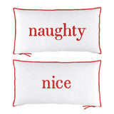 Naughty/Nice Lumbar Pillow