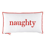 Naughty/Nice Lumbar Pillow