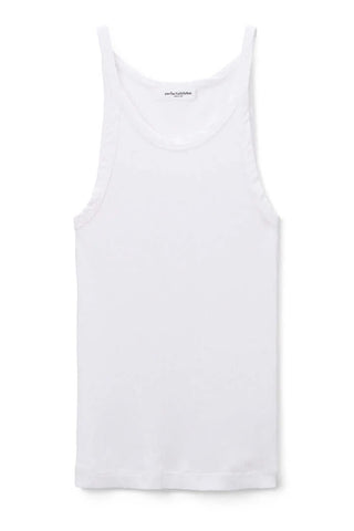 Perfect White Tee - Annie Ribbed Tank- White