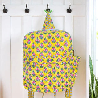 Winona Yellow Floral Print Backpack