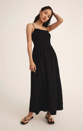 Z Supply Bayside Linen Maxi Dress - Black