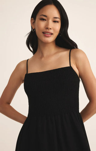 Z Supply Bayside Linen Maxi Dress - Black