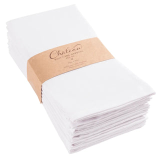 Home Chateau Easy Care Dinner Napkins: Set of 12