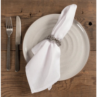 Home Chateau Easy Care Dinner Napkins: Set of 12