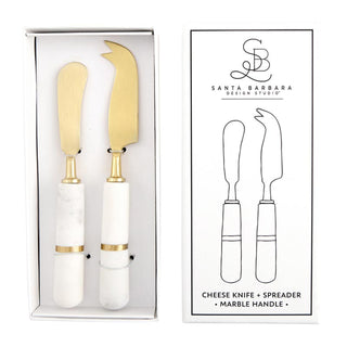 Marble Cheese Knives Set of 2
