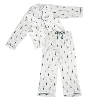 Long Sleeve PJ Set Champagne