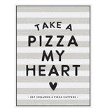 Take A Pizza My Heart Book & Pizza Cutter Set