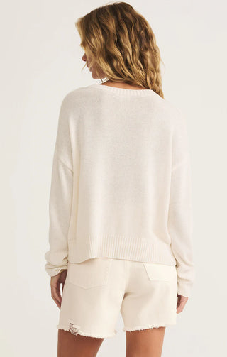 Z Supply Sienna Flag Sweater - Sea Salt