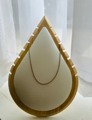 Lilah 18k Gold Singapore Chain Necklace