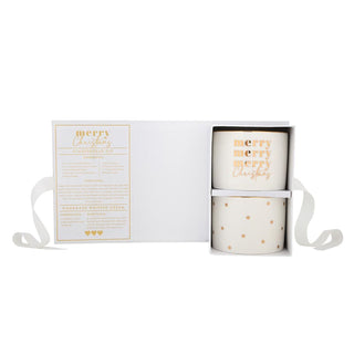 Gold Foil Dip Bowls Book Box - Merry Christmas