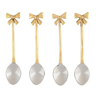 Gold Bow Spoon Set of Four