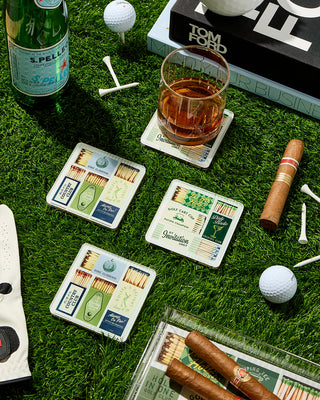 Tart by Taylor Golf Matchbook Coasters