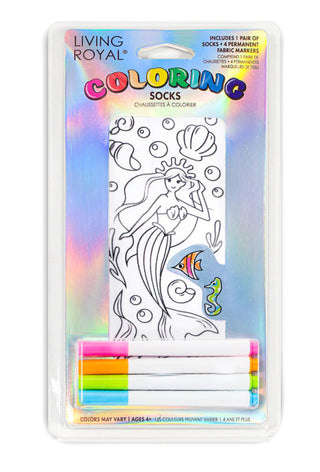 Mermaid Coloring Socks